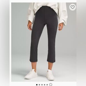 Lululemon Ribbed Softstreme Zip-Leg High-Rise Cropped